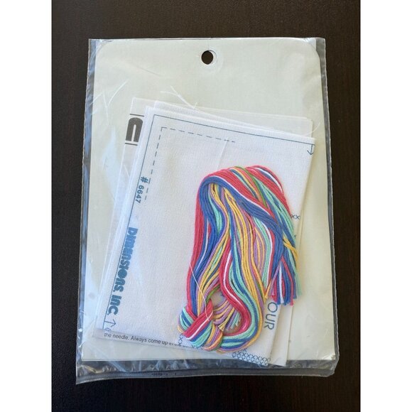 Dimensions Vintage Stamped Cross Stitch Kit "Brush Your Teeth" Sealed Deadstock - Picture 4 of 4